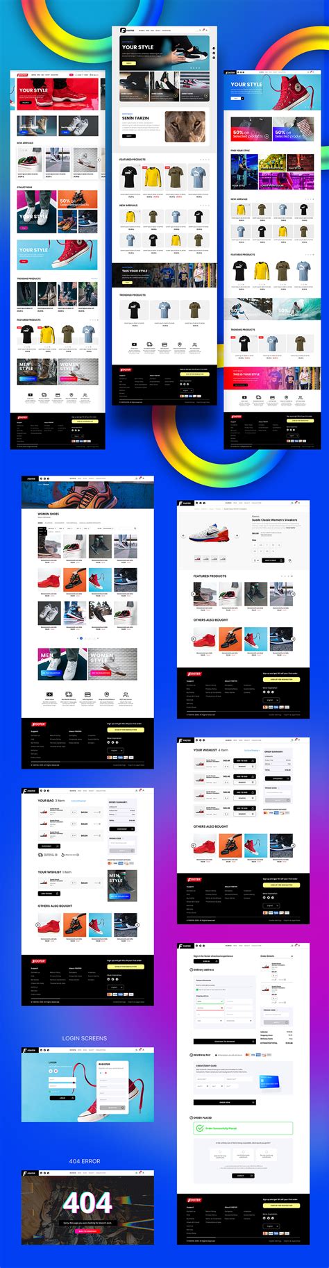 Ecommerce Template on Behance