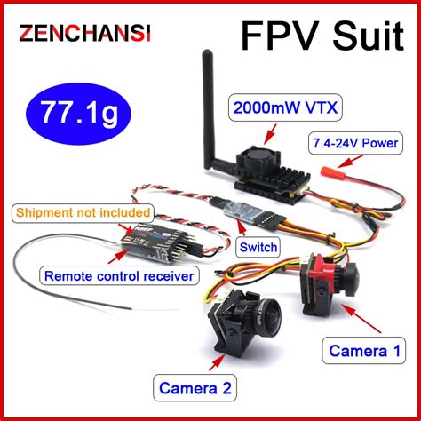 Long Range Ghz W Fpv Wireless Transmitter Mw Vtx With Starlight