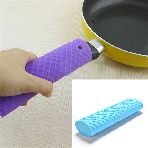 Silicone Pot Pan Handle Saucepan Holder Sleeve Slip Cover Grip Kitchen