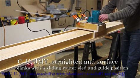 How To Router Sled Surfacer And Planer Wmv Youtube