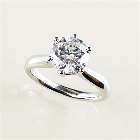 Round brilliant cut diamond solitaire ring 2.00ct #0490 - Rebecca's Jewellers