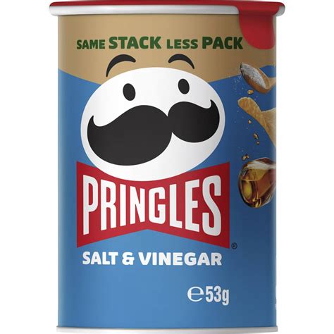 Pringles Chips Salt & Vinegar 53g tube | Woolworths