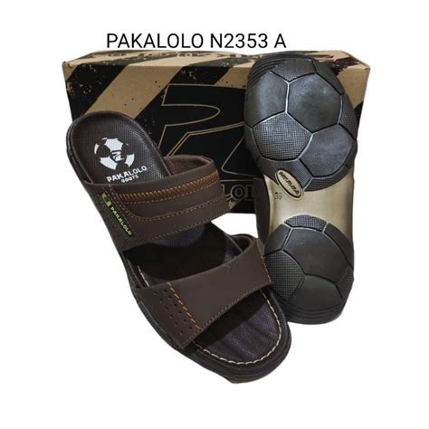 Jual Sandal Pakalolo Pria Original Kulit Asli Motif Selop Terbaru