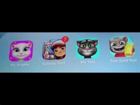 My Talking Angela Subway Surfers My Talking Tom Tom Gold Run Youtube