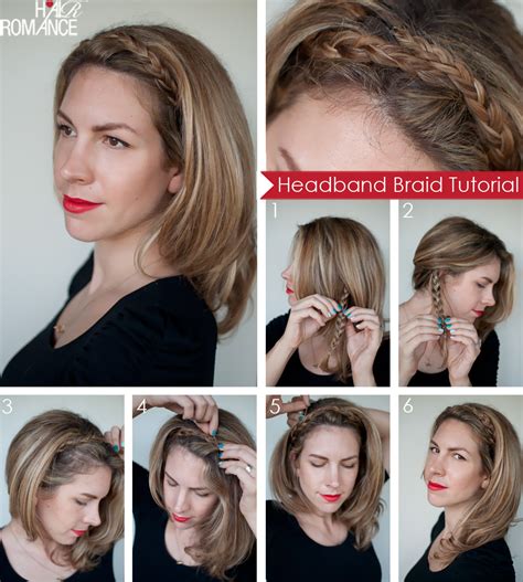 Hairstyle Tutorial Easy Braided Headband Hair Romance