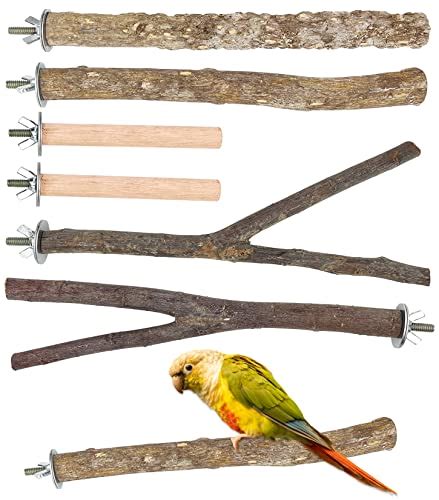 Lot De Perchoirs Pour Cage Oiseaux Jouets Pour Perroquets