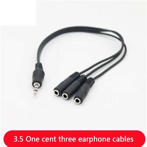 HF18 3 5mm 3 Way Port Aux Multi Headphone Earphone Audio Splitter