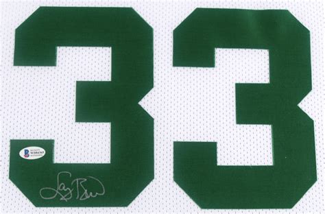 Larry Bird Signed 35x43 Custom Framed Jersey Beckett COA Pristine