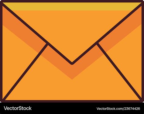 Email envelope cartoon Royalty Free Vector Image