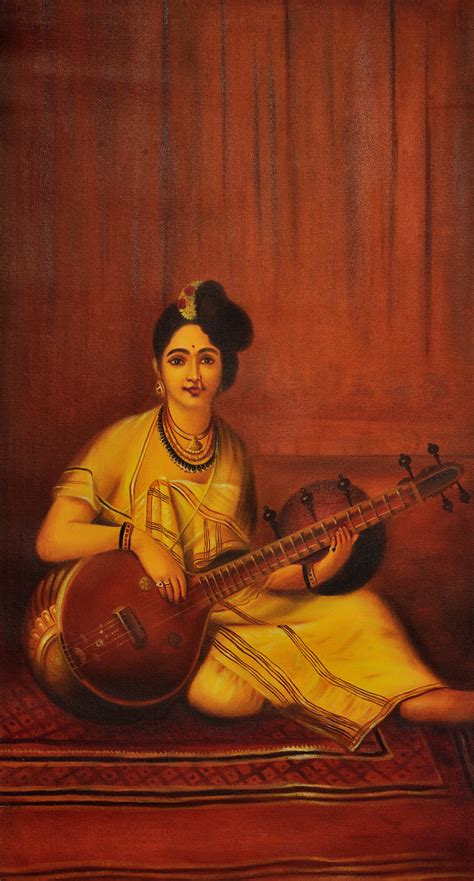 The Veena Player | Exotic India Art