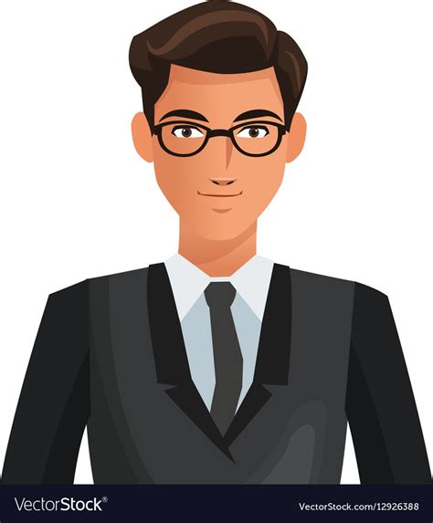 Businessman cartoon icon Royalty Free Vector Image