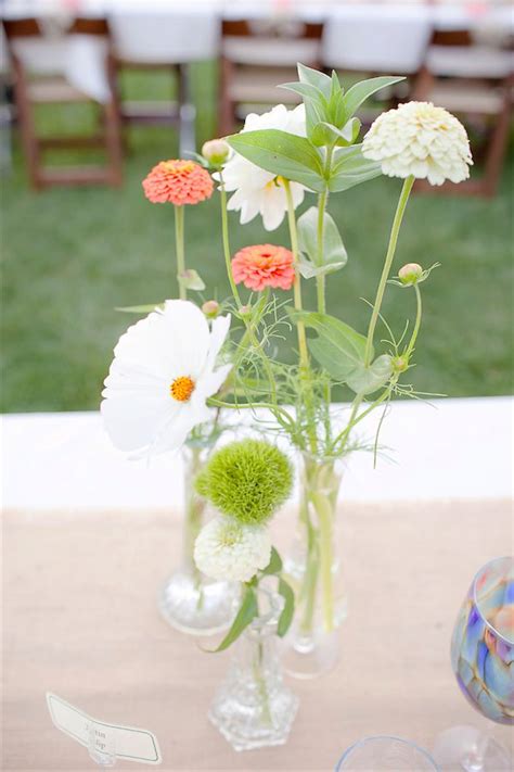 Vintage Bud Vase Centerpiece By Anastasia Ehlers Photo By Erika