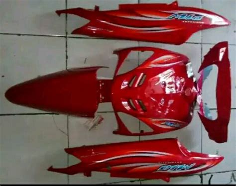 Jual Cover Body Mio Sporty Full Set Plus Striping Merah Di Lapak Andin