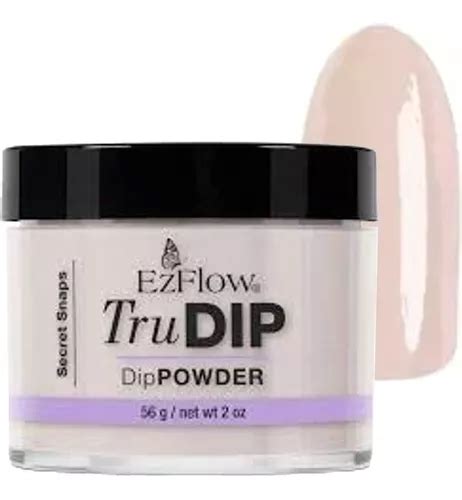 Esmalte Trudip Dip em pó sem cabine Ezflow gr Color Secret Snaps rosa nude MercadoLivre