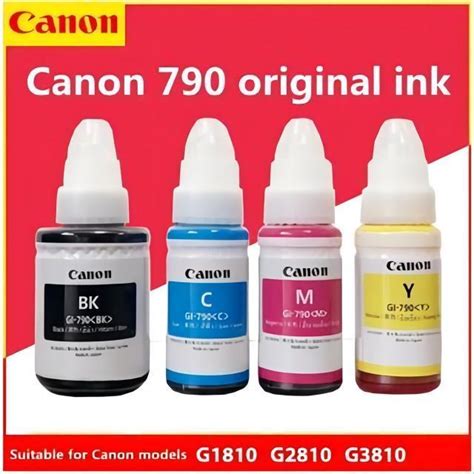 Canon Gi 790 Genuine Original Ink Bottle Printer Ink G1000 G2000 G3000