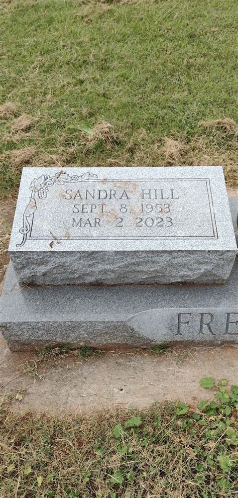 Sandra Elise Hill Freeman Find A Grave Gedenkplek