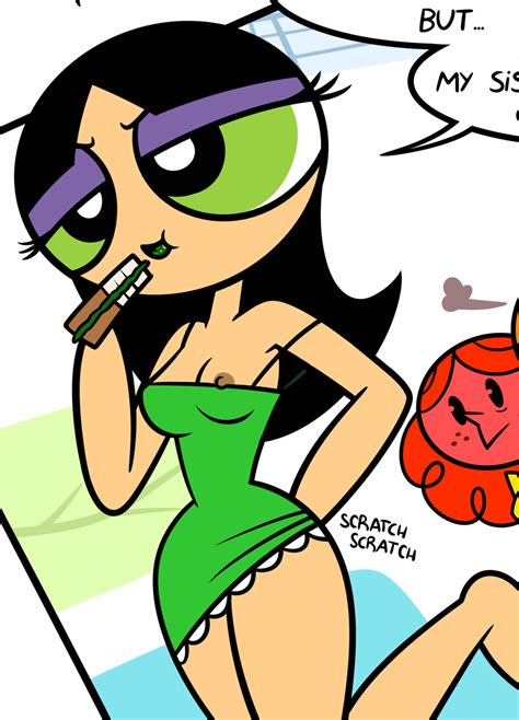 Rule 34 Accurate Art Style Black Hair Buttercup Powerpuff Girls