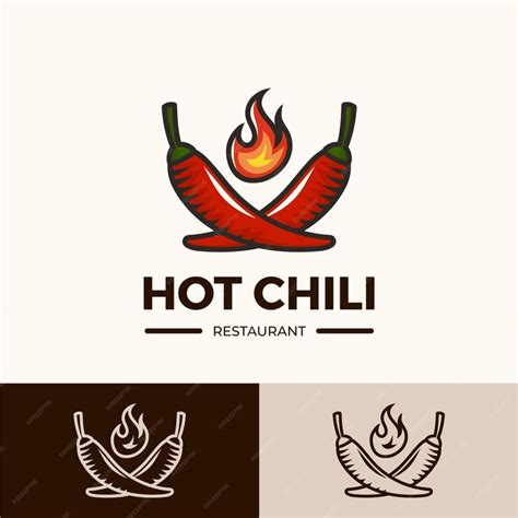 Free Vector | Hand drawn spicy logo design