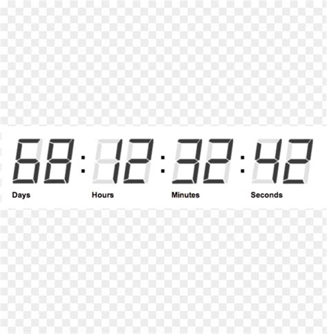 Digital Countdown Clock Png Transparent With Clear Background Id 83492