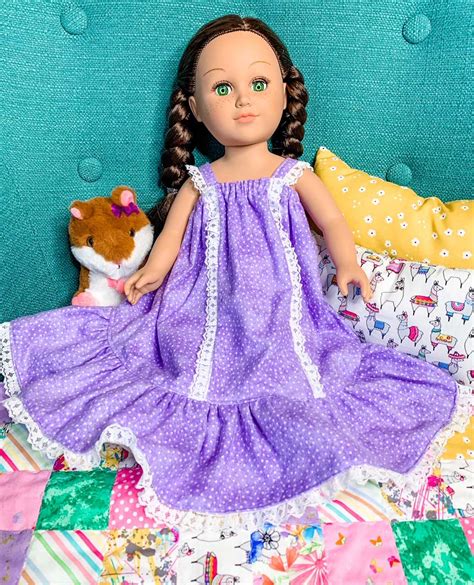 18 Inch Doll Nightgown 1 Weallsew