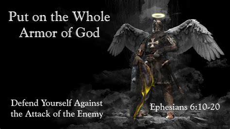 Put On The Whole Armor Of God Ephesians 6 10 20 KJV Defend Yourself