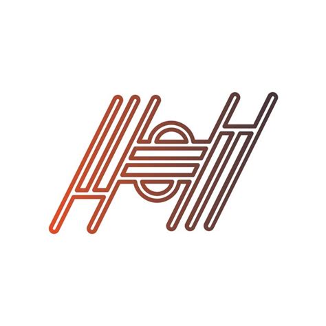 Um Logotipo Para Uma Empresa Chamada Hh Vetor Premium