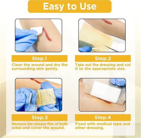 Ceeport Honey Gauze Wound Dressing 4x4 Medical Grade Manuka Honey Bandages For Burns