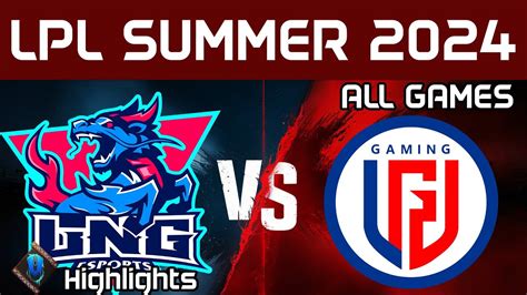 LNG Vs LGD Highlights ALL GAMES LPL Summer 2024 LNG Esports Vs LGD