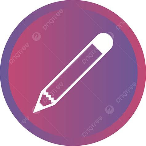 Glyph Vector Hd PNG Images Beautiful Pencil Vector Glyph Icon Pencil