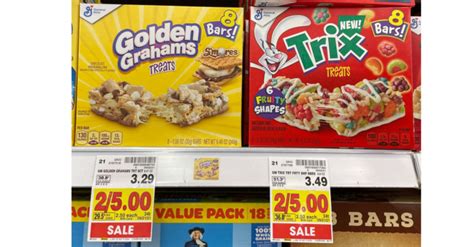 General Mills Cereal Treat Bars are JUST $1.50 at Kroger!! (Reg Price ...