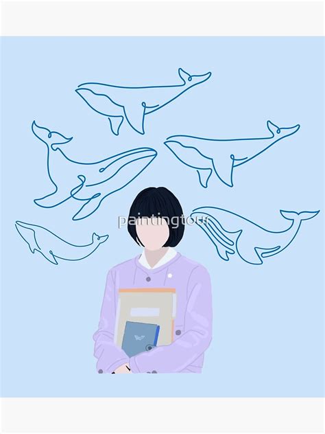 Extraordinary Attorney Woo Yong Woo Whale Background Poster For Sale