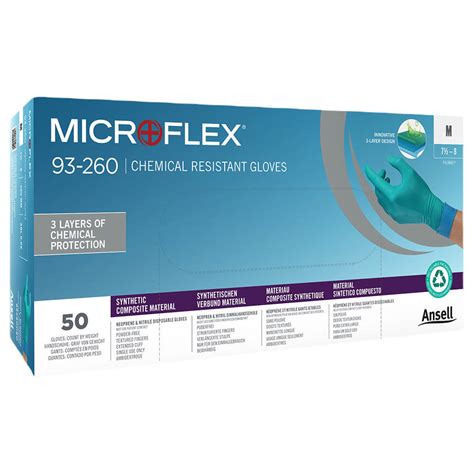 Ansell Microflex 93 260 Disposable Nitrile Gloves Safety Supplies