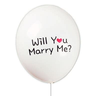 Will You Marry Me Helium Latex Balloon Wedding Proposal Helium Balloons