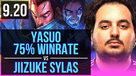 Yasuo Vs Jiizuke Sylas Mid 75 Winrate Euw Challenger V9 20