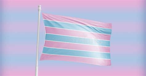 Vlag Voor Transseksuele Pride Uitkomen Lgbt Symbool Stoppen Met