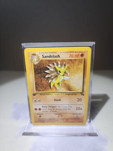 Sandslash St Edition Pokemon Fossil Set Non Holo Lp Nm Ebay