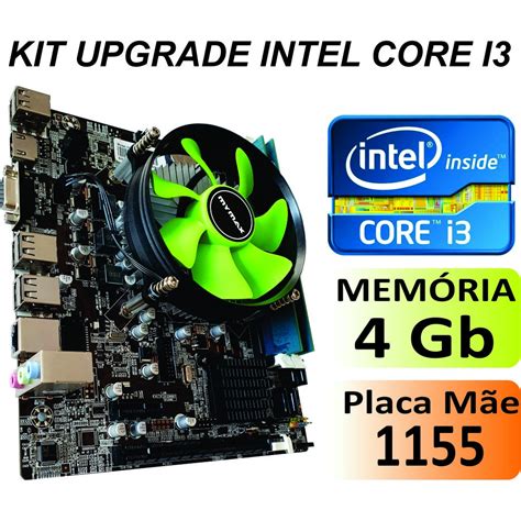 Kit upgrade INTEL i3 i5 ou i7 Segunda Terceira Geração Placa Mãe