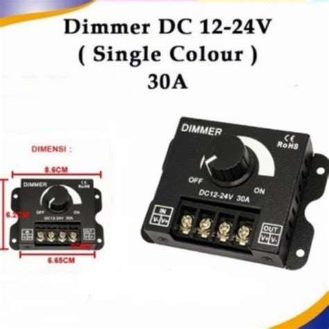 Jual Dimmer 30a 12 24v Dc 12v 24v Pwm Mengatur Cahaya Led Atau Speed