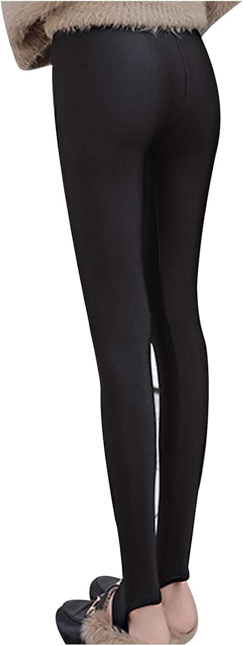 N T Damen Warme Thermo Leggings Slim Lange Hochtaille Leggings