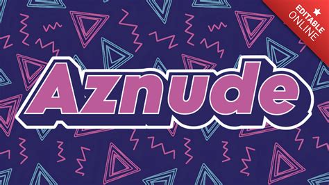 Aznude Font Retr Nostalgico Anni Generatore Di Effetti Di Testo