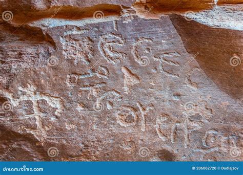 Ancient Inscriptions In Ephesus Stock Photography