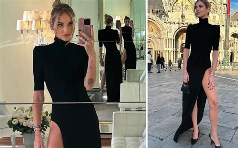 Chiara Ferragni Riappare Sui Social In Abito Nero Con Spacco Profondo