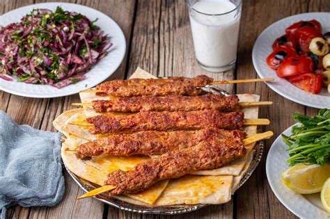 Premium Photo Traditional Delicious Turkish Foods Adana Kebab