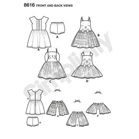 8616 Toddlers Dress And Apron Tutu Textillia