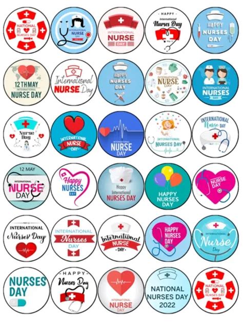 Nurse International Day Cupcake Toppers Edible Wafer Paper Cake