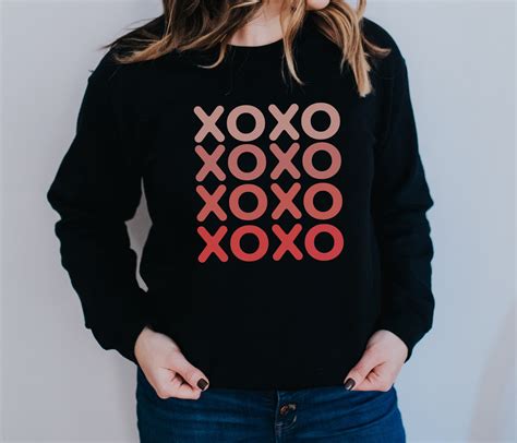 Xoxo Shirt Valentine Sweatshirt Woman Valentine Shirt Woman Valentine