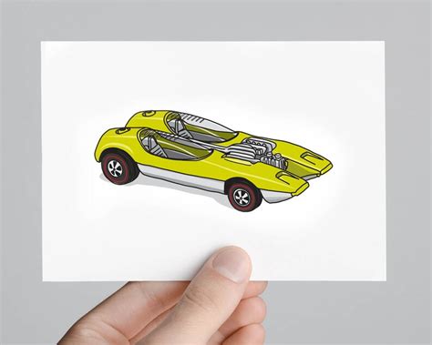 Hot Wheels Splittin Image Art Print X Limited Run Etsy