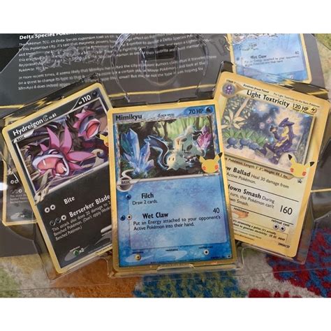 Pokemon Tcg Celebrations Collector Chest Promo Cards Mimikyu Delta