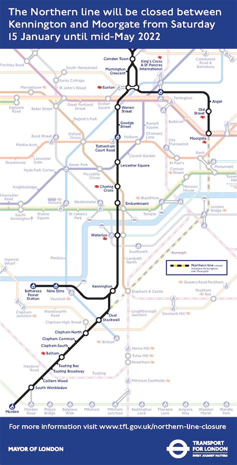 Northern Line Map London Underground Tube, 54% OFF