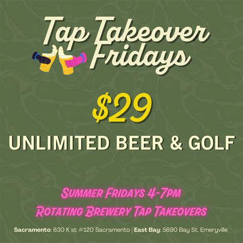 Knee Deep Brewing Tap Takeover, Tipsy Putt at Tipsy Putt, Sacramento CA, Food & Drink